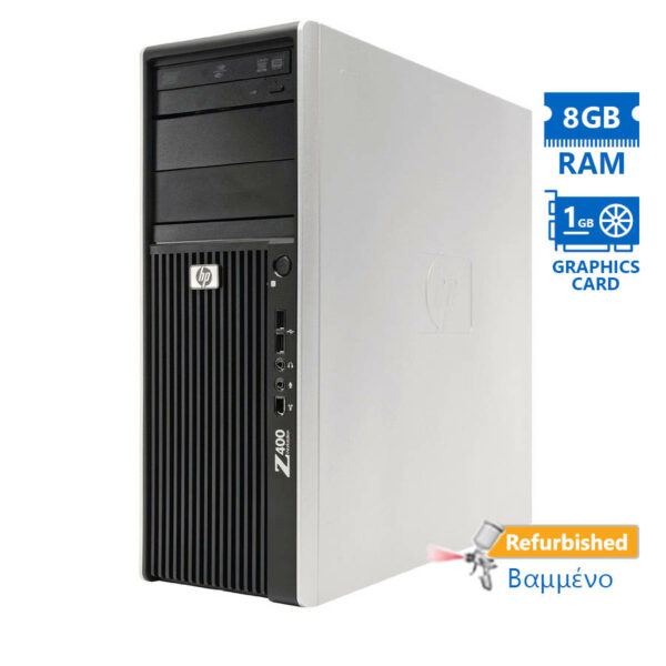 HP Z400 Tower Xeon W3550(4-Cores)/8GB DDR3/500GB/DVD-RW/Nvidia 1GB/Grade A+ Workstation Refurbished