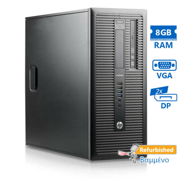 HP 600G1 Tower i5-4670/8GB DDR3/500GB/DVD/7H Grade A+ Refurbished PC