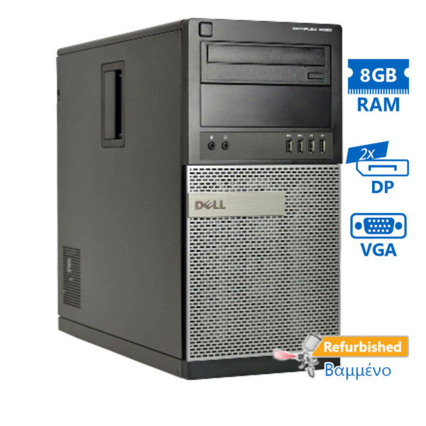 Dell 9020 Tower i5-4690/8GB DDR3/500GB/DVD/8H Grade A+ Refurbished PC