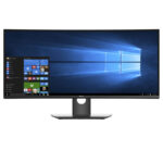Used Monitor UltraSharp U3417W Curved/Dell/34``UW-QHD/3440x1440/Black/w/Speakers/DP & mini DP & 2xHD