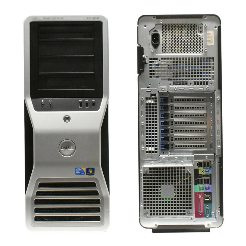 Dell Precision T7500 Tower Xeon E5620(4-Cores)/32GB DDR3/3TB/Nvidia 1GB/DVD/7P Grade Α+ Workstation