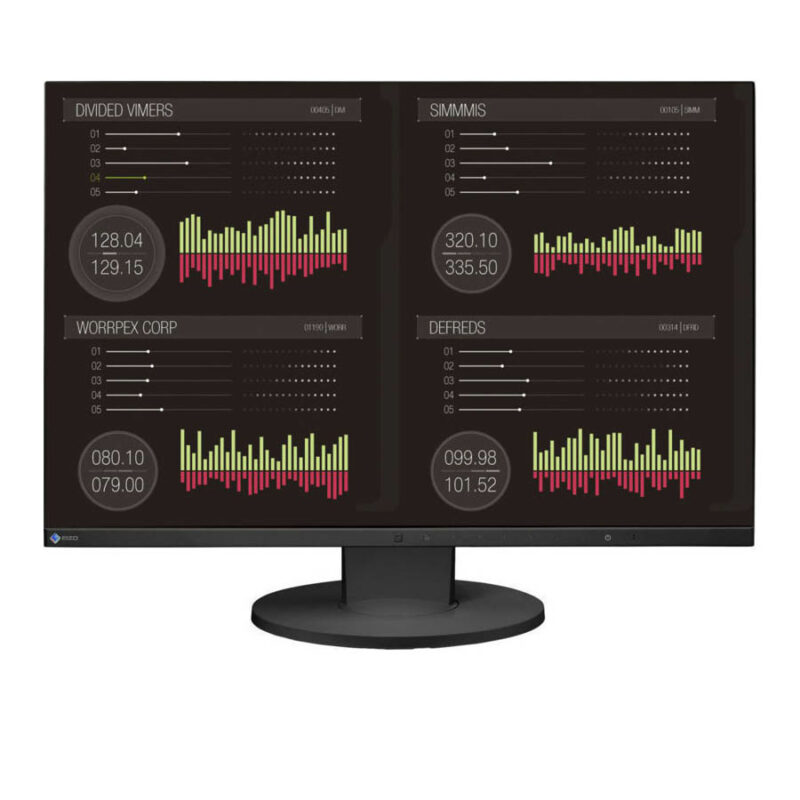 Used Monitor FlexScan EV2455 IPS LED/Eizo/24``FHD/1920x1200/Wide/Black/w/Speakers/D-SUB & DVI-D & DP