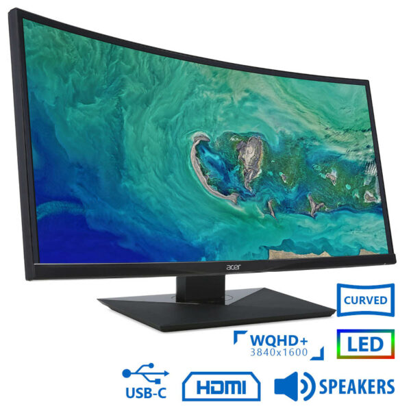 Used Monitor CZ380CQK Curved/Acer/38``UW-QHD/3840x1600/Black/w/Speakers/DP & HDMI & USB Type-C & USB