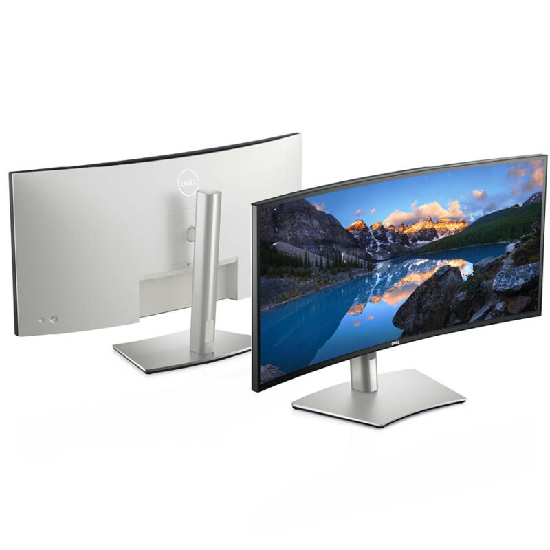 Used Monitor UltraSharp U3421WE Curved/Dell/34”UW-QHD 60Hz/3440x1440/Silver/Black/w/Speakers/DP & 2x